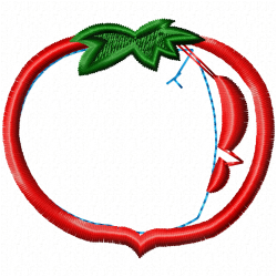 Tomato Embroidery Design 9 Tomato Embroidery Design 9
